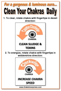 Clean your chakras daily
