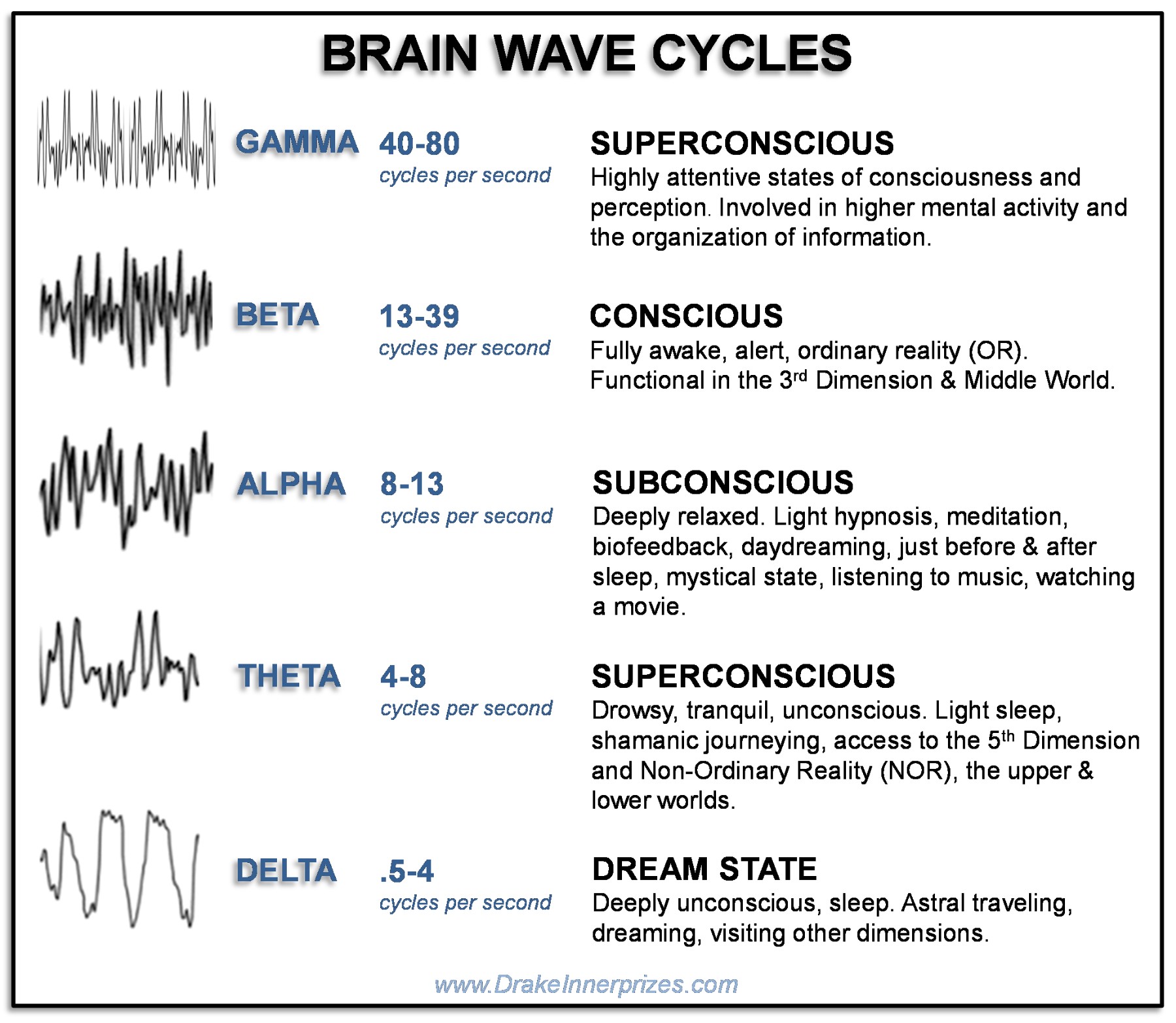 Levels of 3D Consciousness & the Brain Wave States Bear With Me